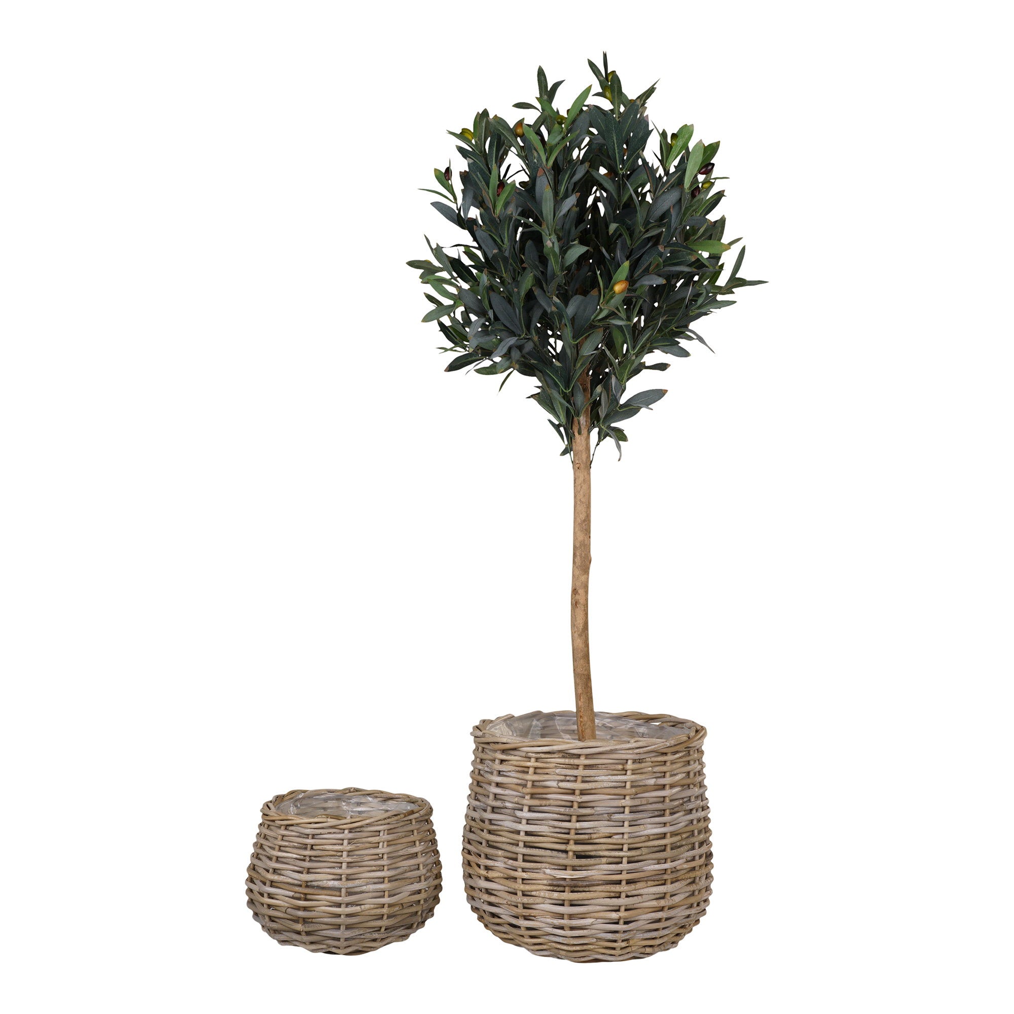 Pulo Manden - Manden, kubu rotan, naturel, set van 2