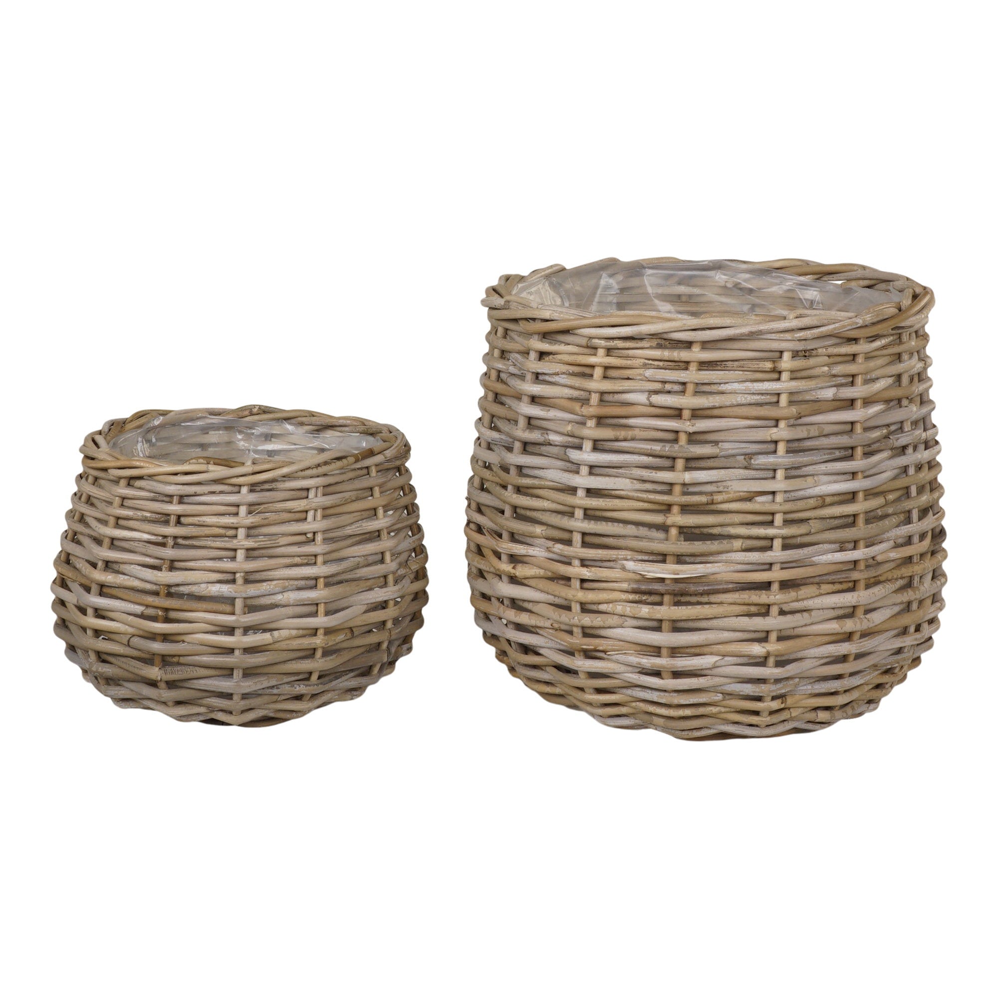 Pulo Manden - Manden, kubu rotan, naturel, set van 2