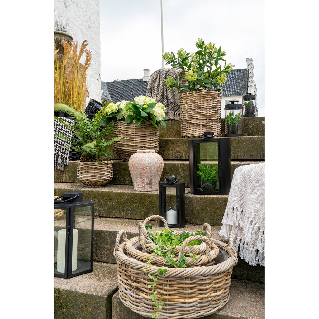 Kuta Manden - Manden, kubu rotan, naturel, set van 3