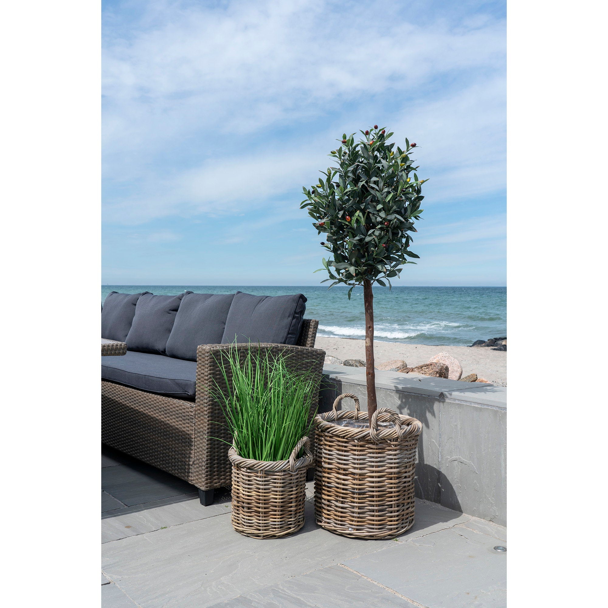 Gili Manden - Manden, kubu rotan, naturel, set van 2