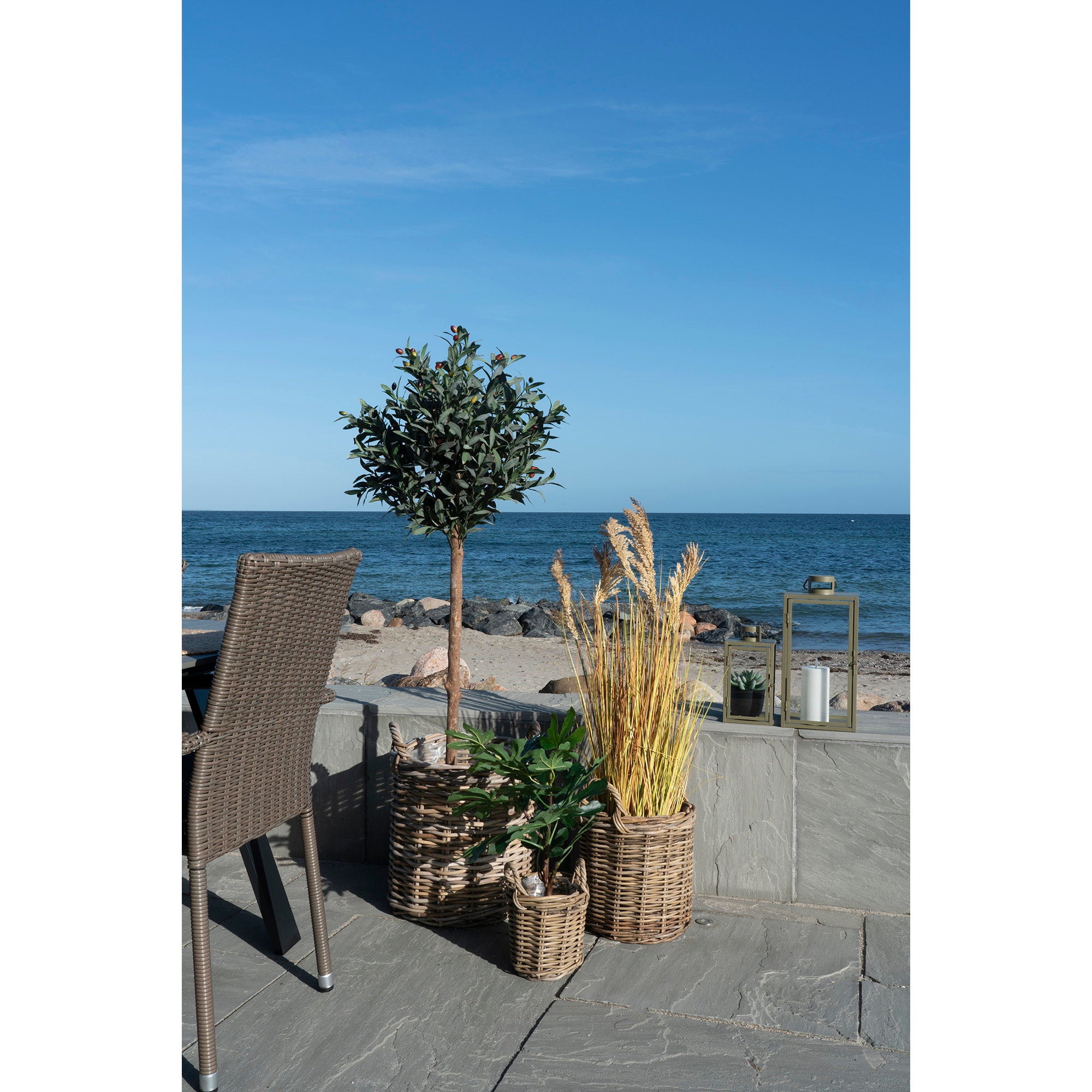 Sema Manden - Manden, kubu rotan, naturel, set van 3