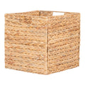 Passo Mand - Opvouwbare mand, waterhyacint, naturel, 30x30x30 cm