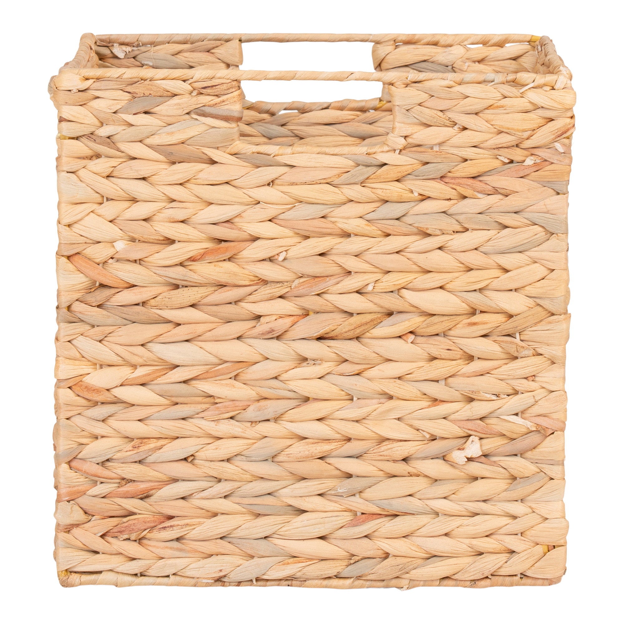Passo Mand - Opvouwbare mand, waterhyacint, naturel, 30x30x30 cm