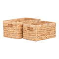 Passo Mand - Manden, waterhyacint, naturel, set van 2