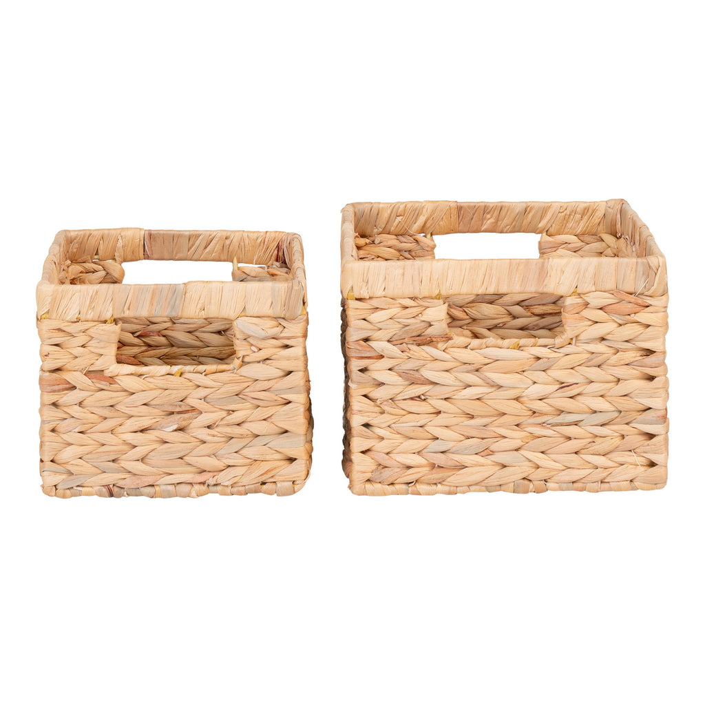 Passo Mand - Manden, waterhyacint, naturel, set van 2