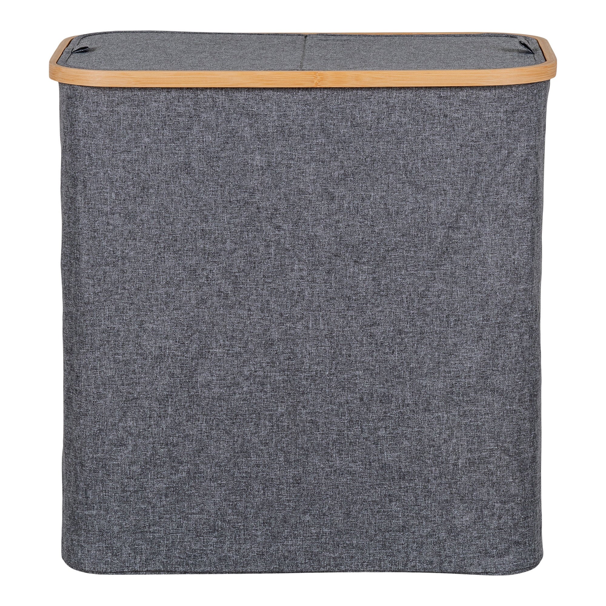 Noto Wasmand - Wasmand, bamboe/textiel, donkergrijs 54x33x54 cm