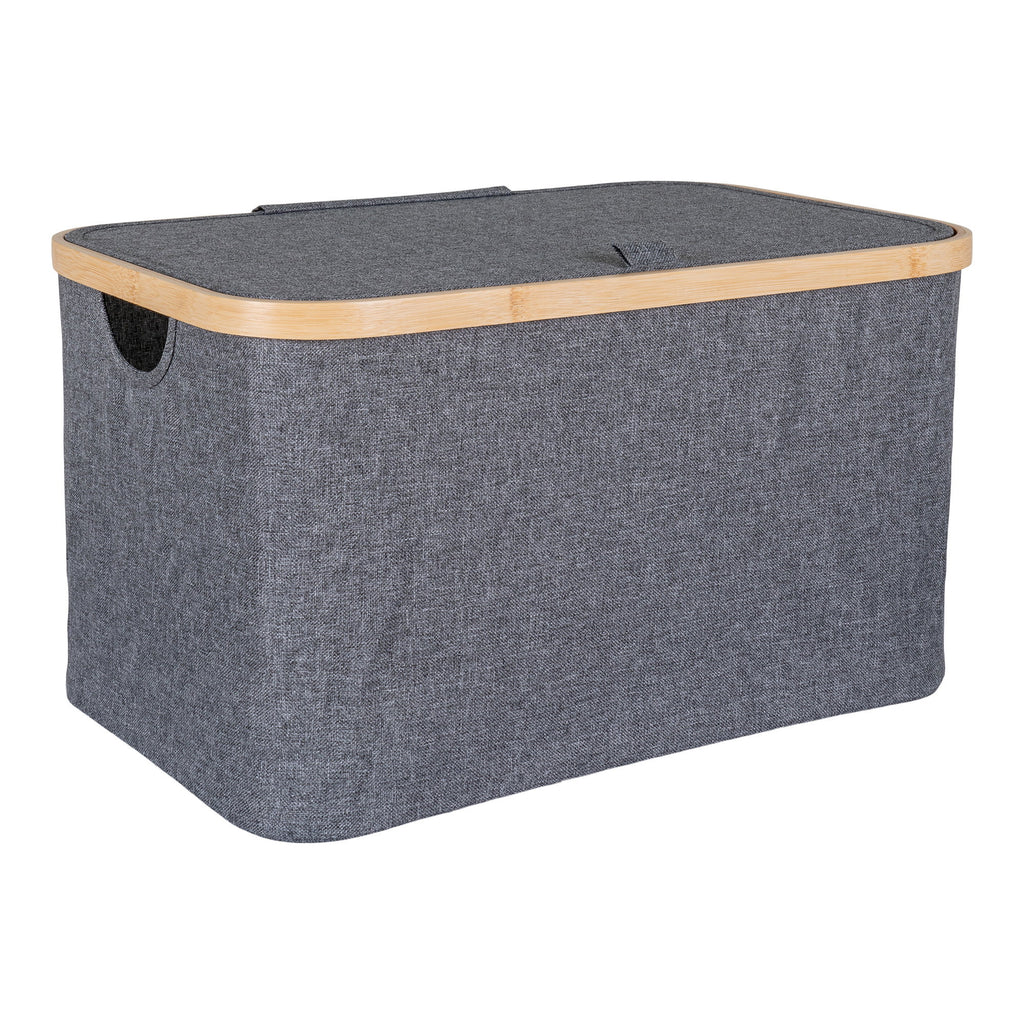 Noto Mand - Mand, bamboe/textiel, donkergrijs 30x45x25 cm