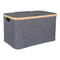 Noto Mand - Mand, bamboe/textiel, donkergrijs 30x45x25 cm