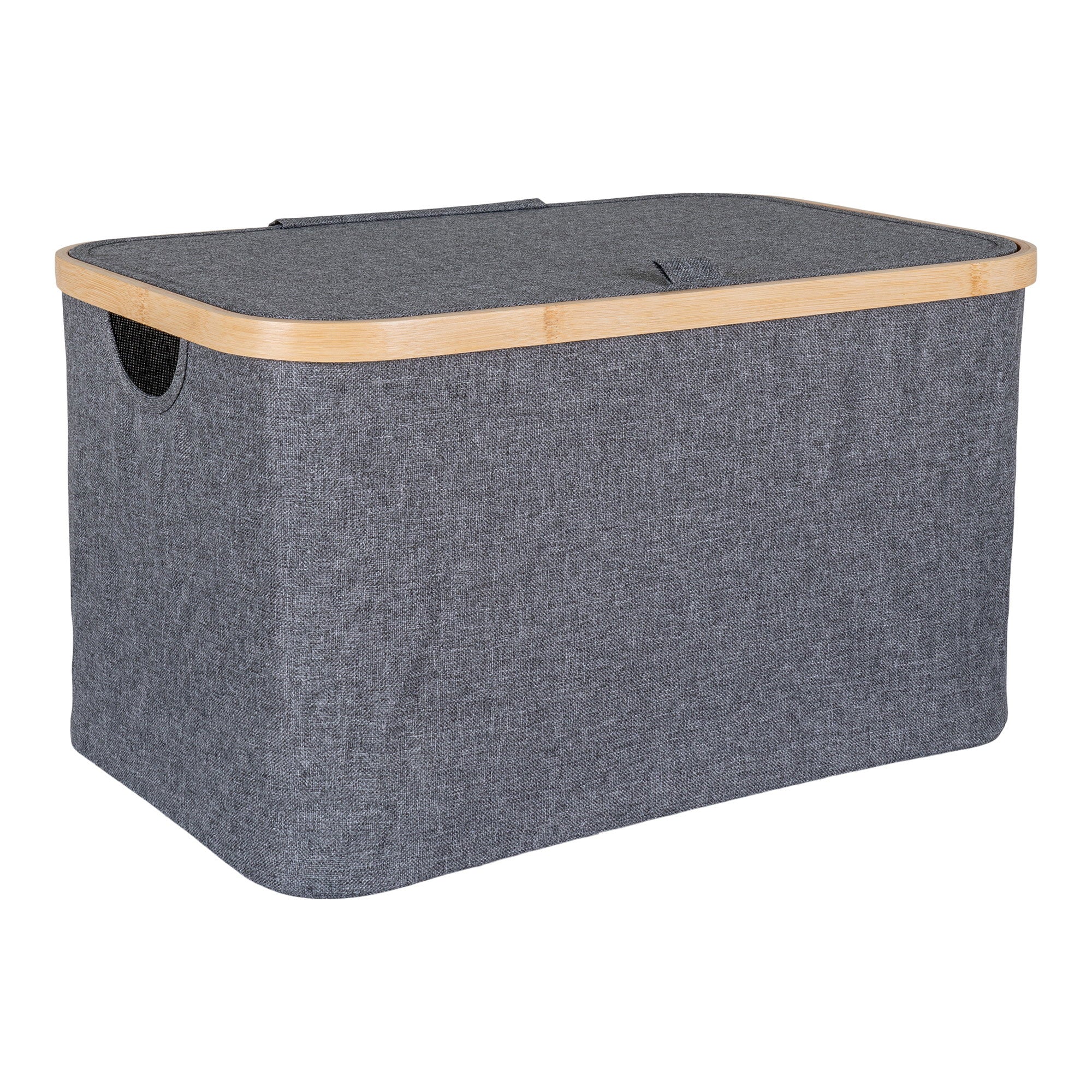 Noto Mand - Mand, bamboe/textiel, donkergrijs 30x45x25 cm