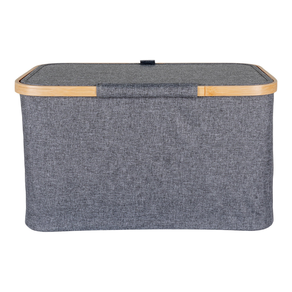 Noto Mand - Mand, bamboe/textiel, donkergrijs 30x45x25 cm