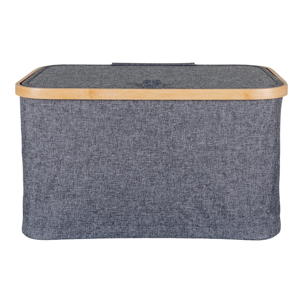 Noto Mand - Mand, bamboe/textiel, donkergrijs 30x45x25 cm