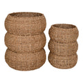 Sarbas Manden - Manden, zeegras, naturel, set van 2