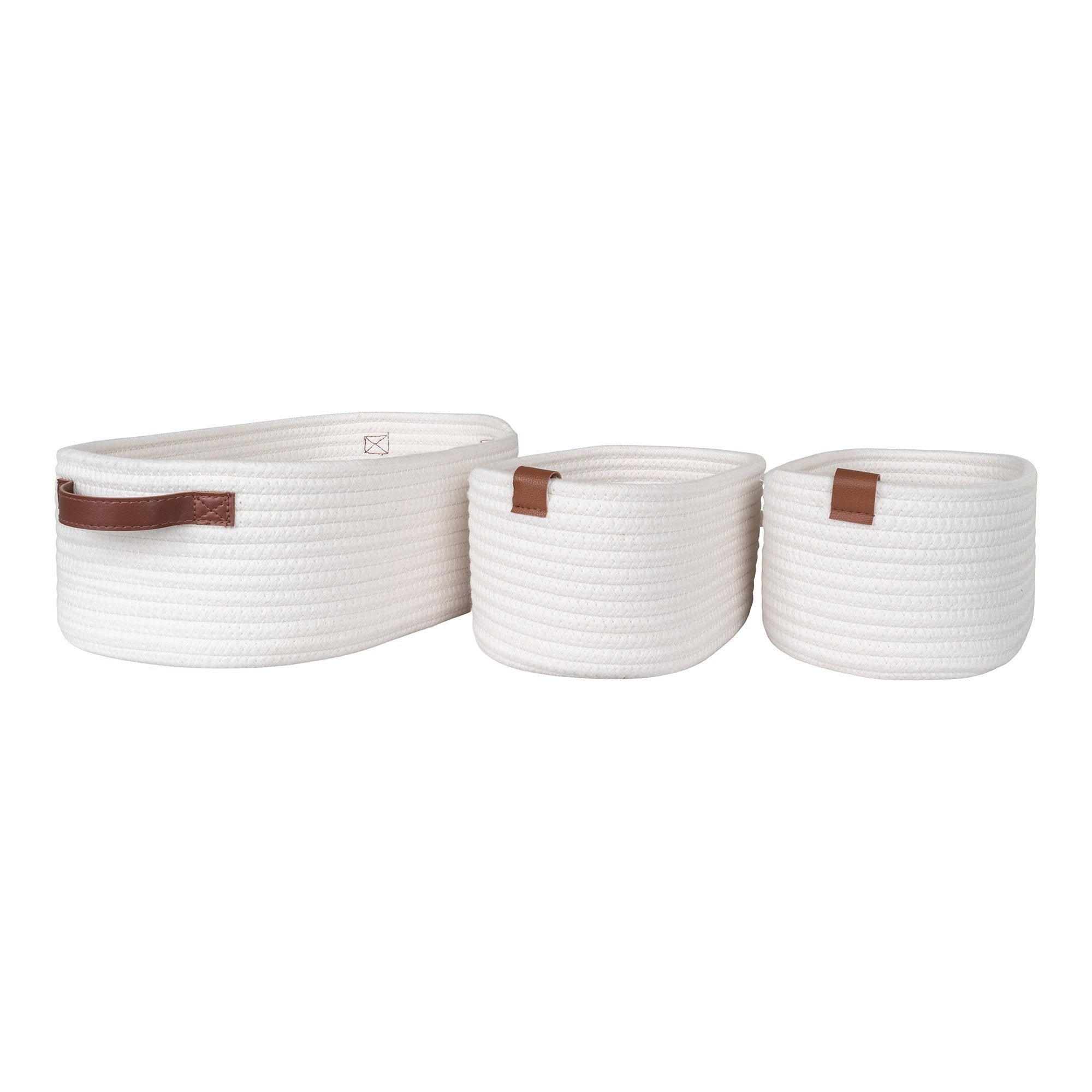 Jarana Manden - Manden, katoen, wit, set van 3