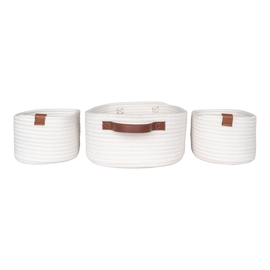 Jarana Manden - Manden, katoen, wit, set van 3