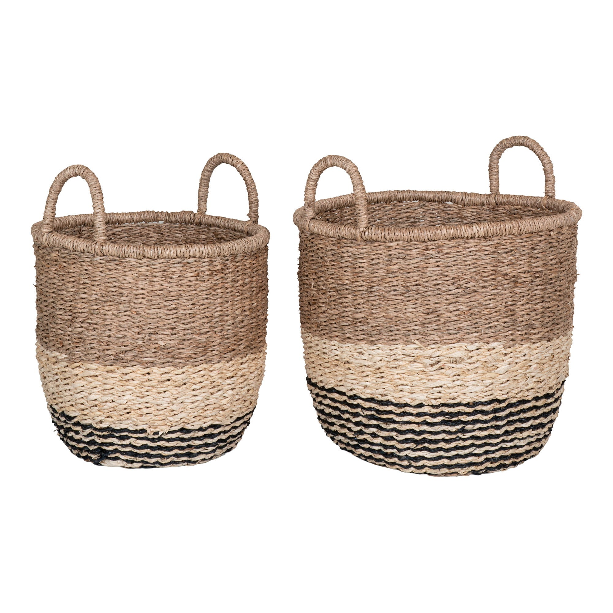 Lima Mand - Mand, zeegras, naturel/bruin/zwart, set van 2