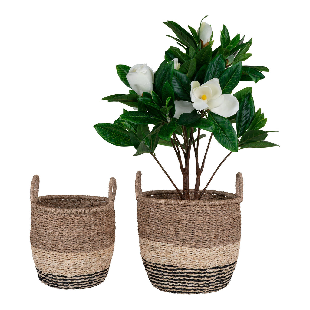 Lima Mand - Mand, zeegras, naturel/bruin/zwart, set van 2