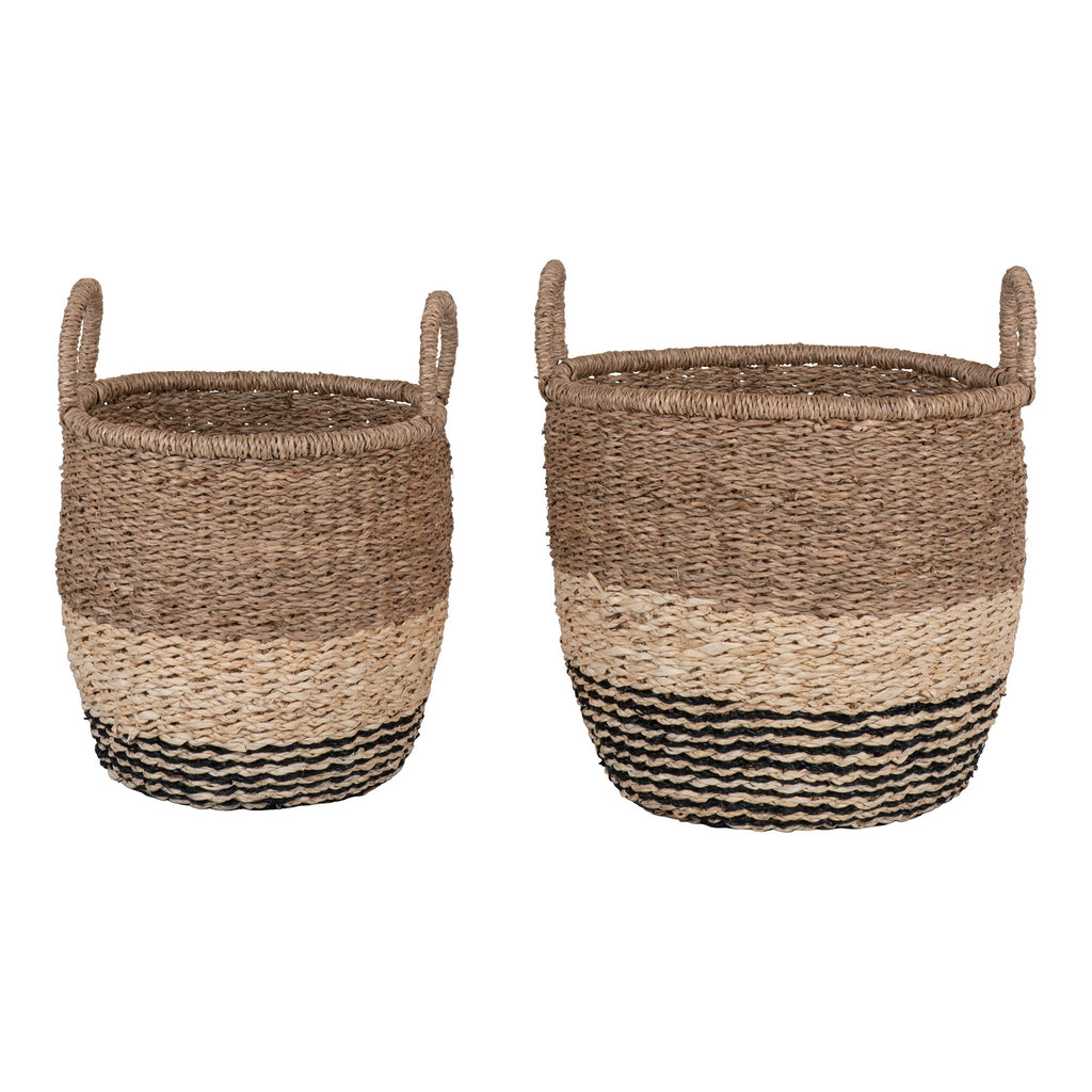 Lima Mand - Mand, zeegras, naturel/bruin/zwart, set van 2