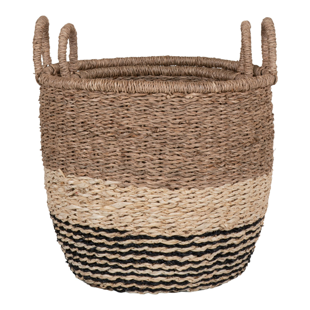 Lima Mand - Mand, zeegras, naturel/bruin/zwart, set van 2