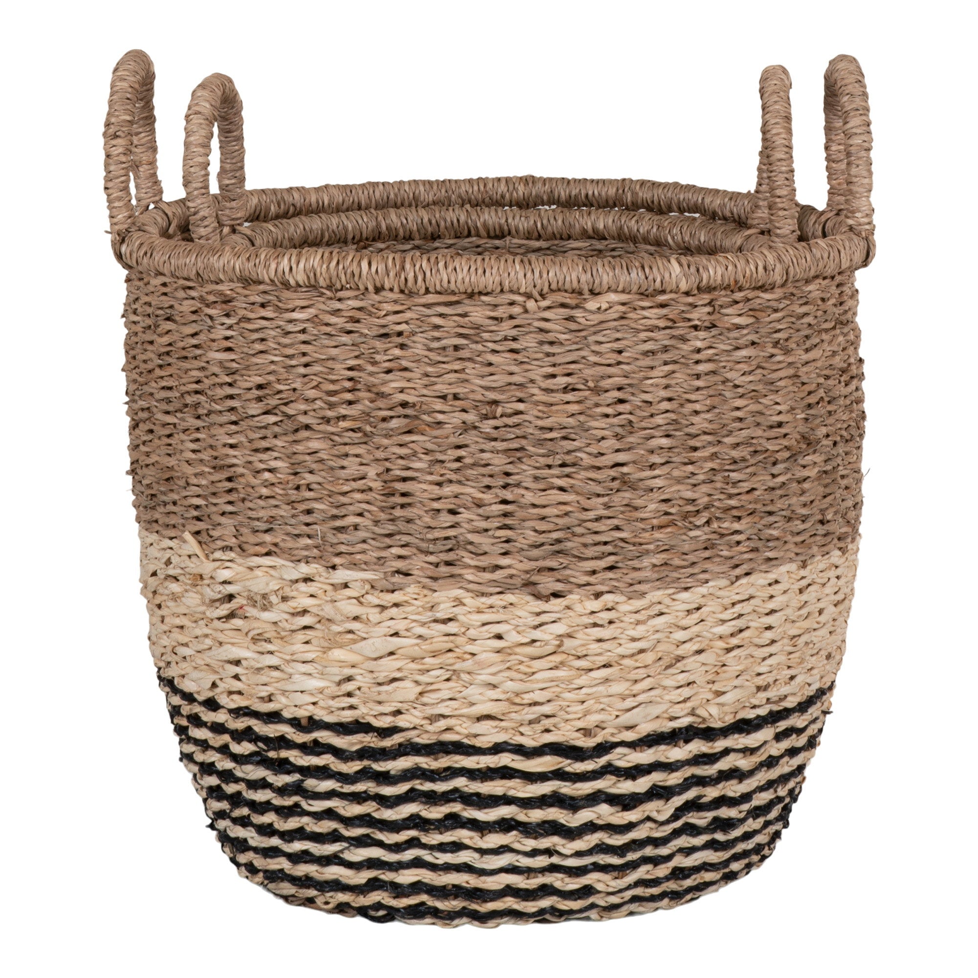 Lima Mand - Mand, zeegras, naturel/bruin/zwart, set van 2