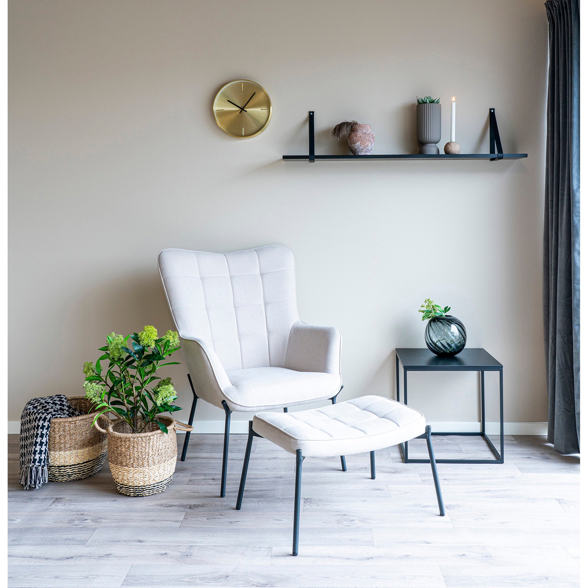Lima Mand - Mand, zeegras, naturel/bruin/zwart, set van 2
