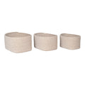 Cadima Manden - Manden, katoen, beige, set van 3