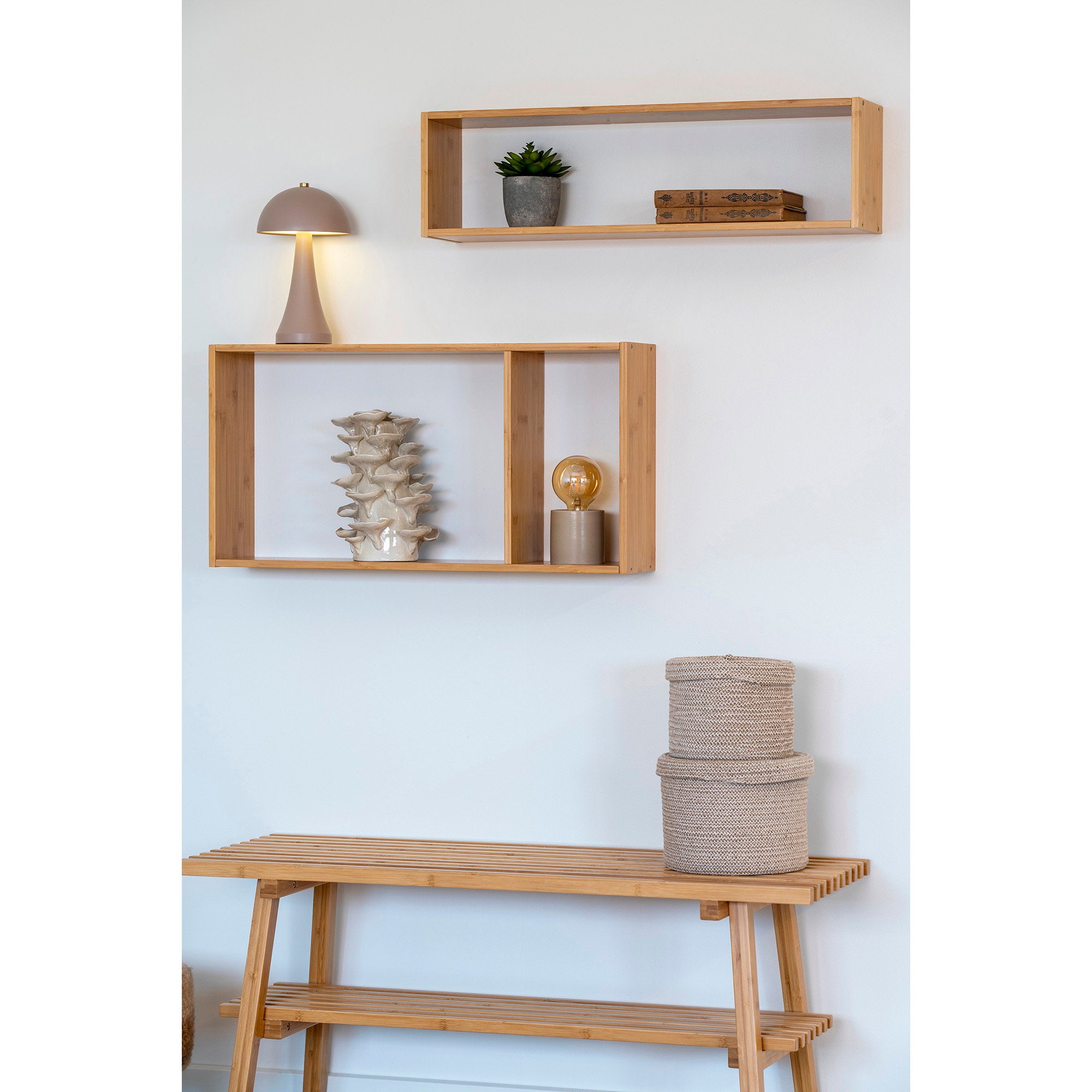 Sebal Manden - Manden, katoen, beige, set van 2