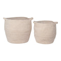 Lamas Manden - Manden, katoen, beige, set van 2