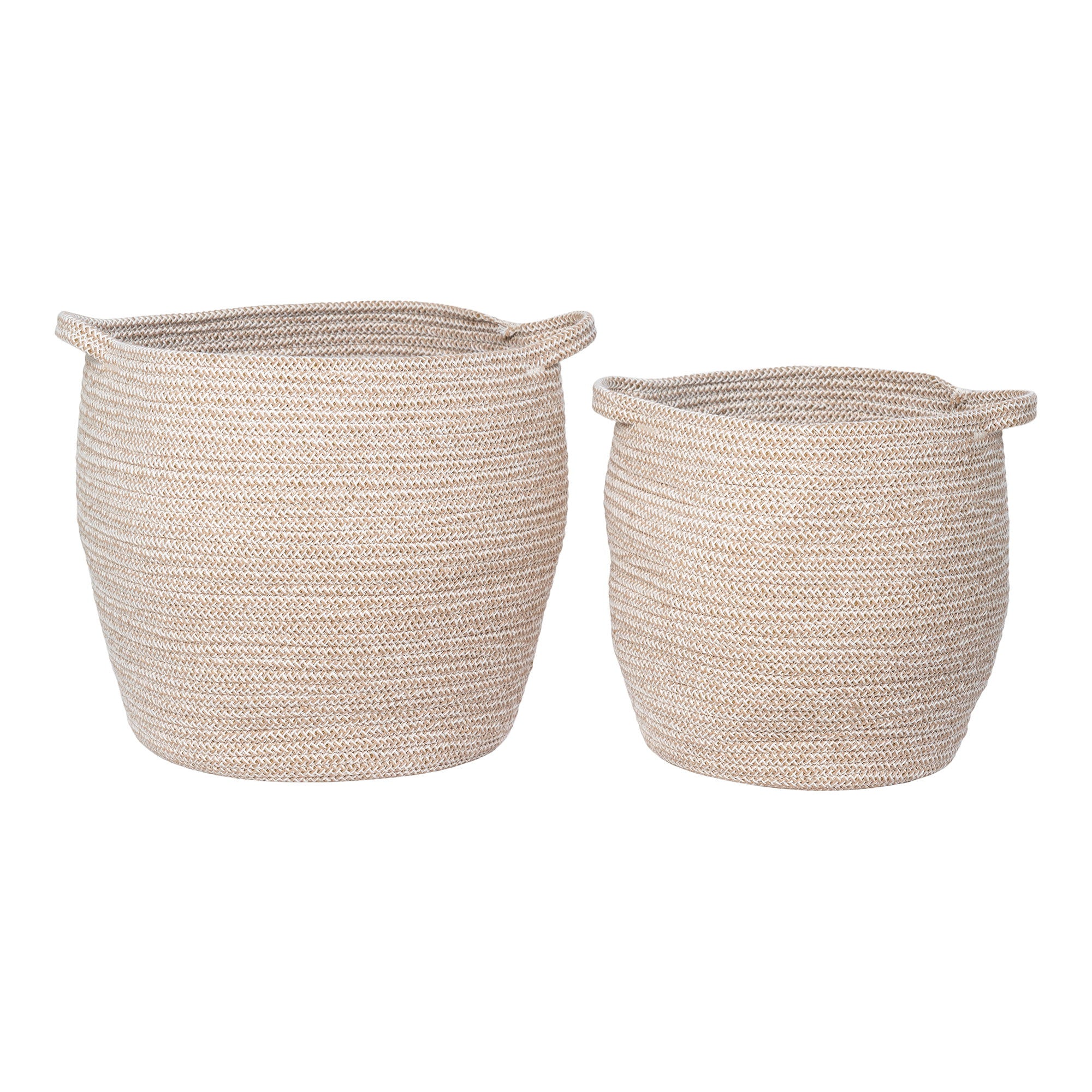 Lamas Manden - Manden, katoen, beige, set van 2