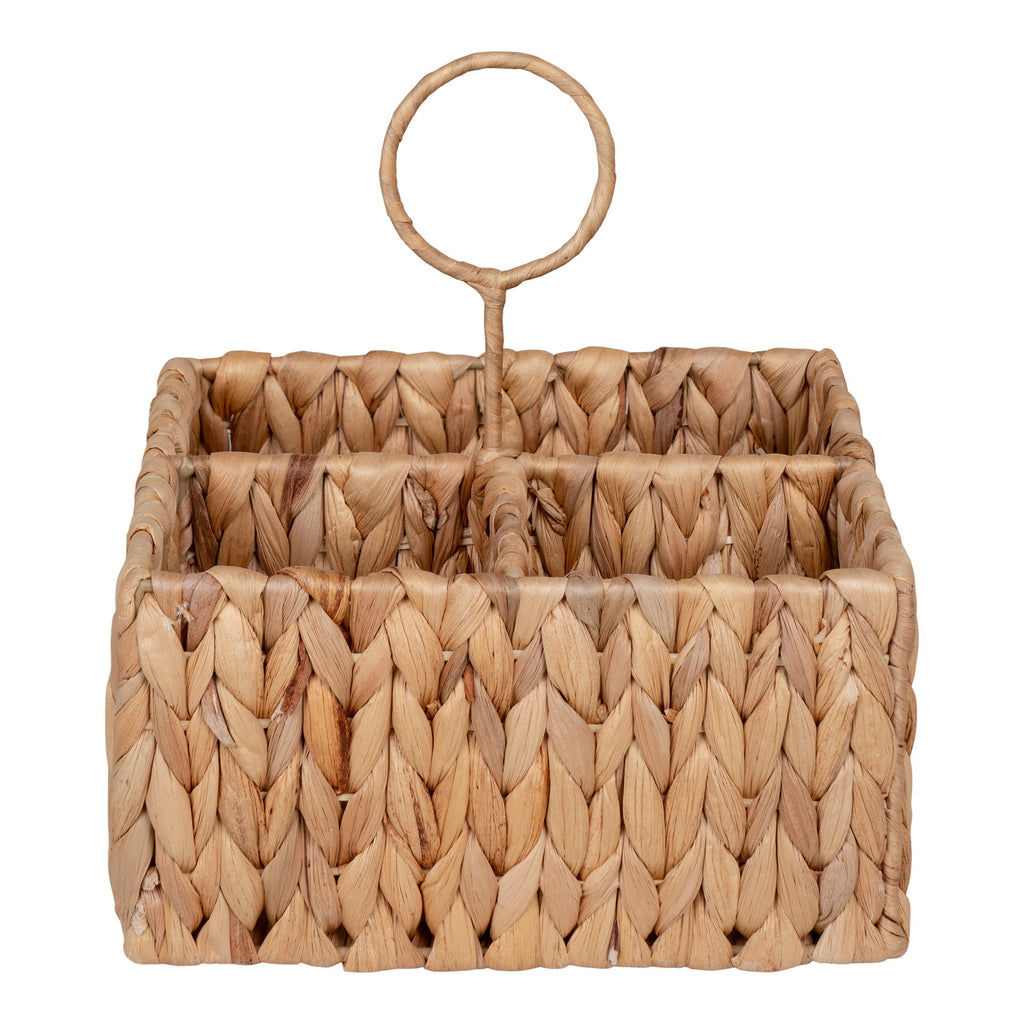 Pleiku Opbergbox - Waterhyacint, naturel 20x20x22 cm