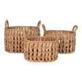 Balerma Manden - Manden, waterhyacint, naturel, set van 3