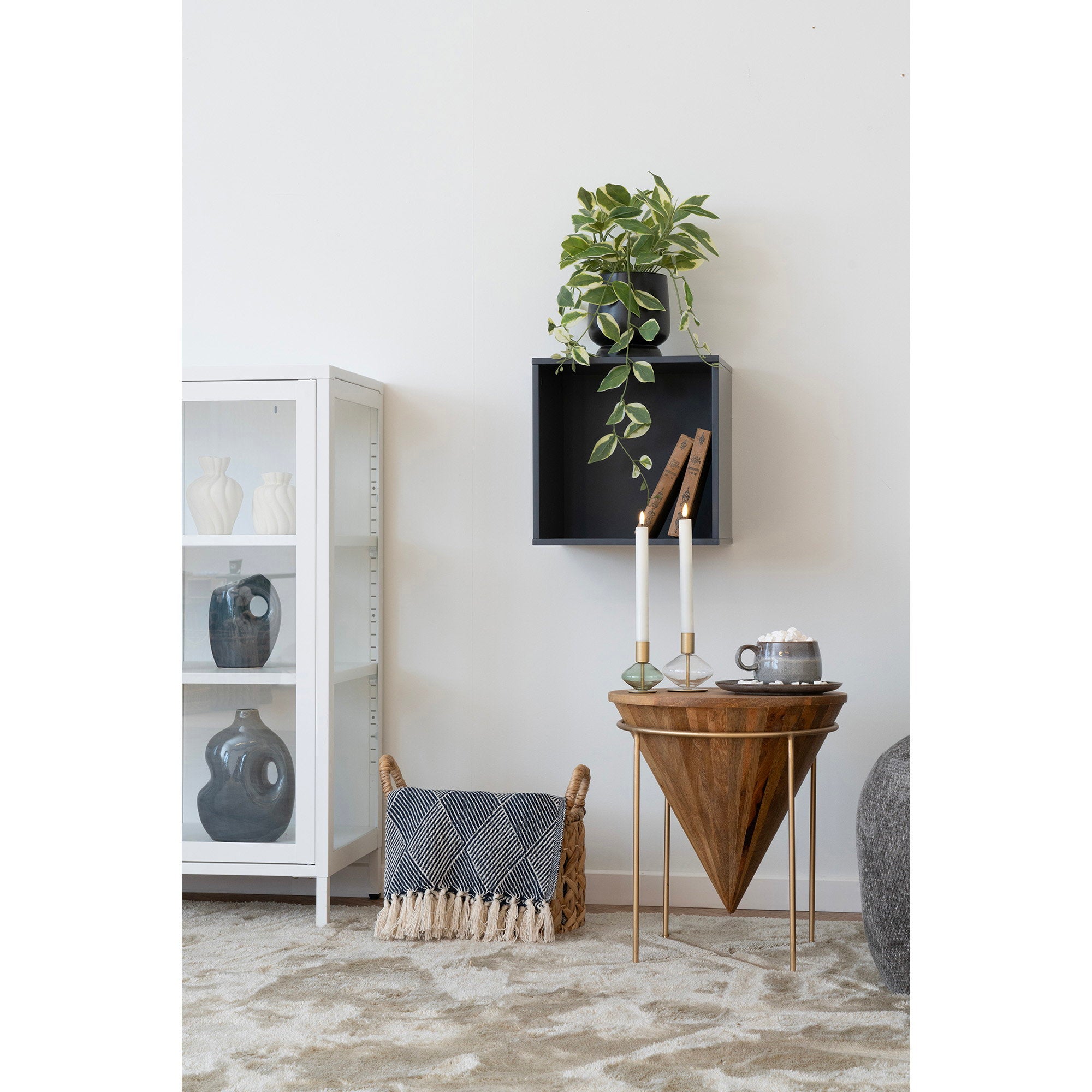 Balerma Manden - Manden, waterhyacint, naturel, set van 3