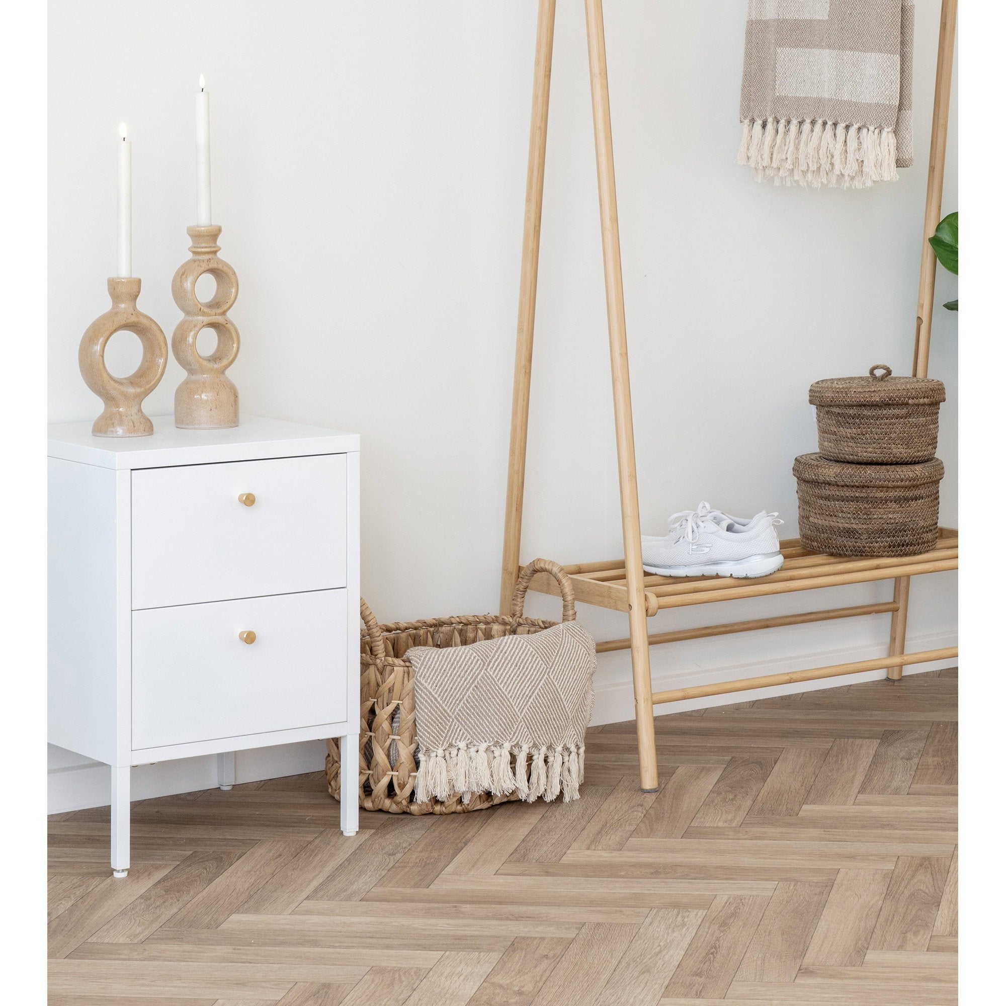 Balerma Manden - Manden, waterhyacint, naturel, set van 3