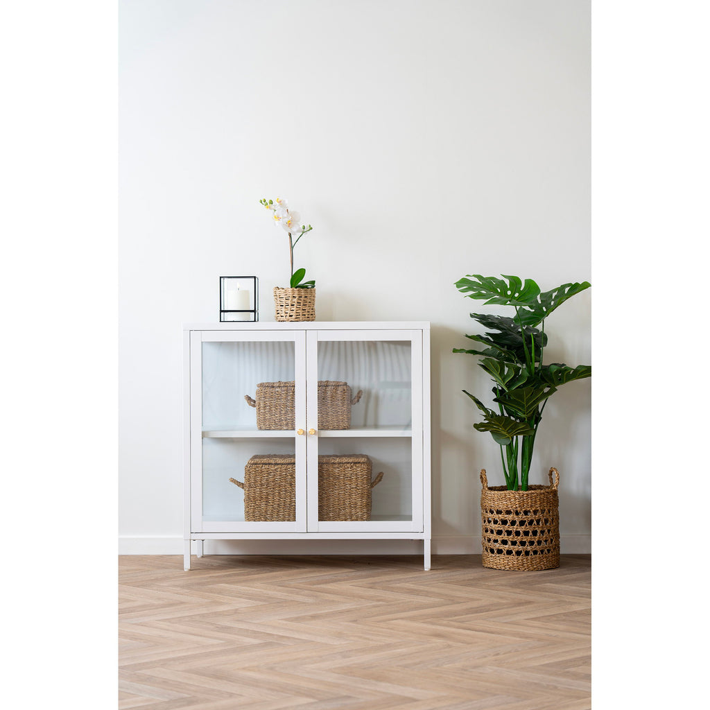 Bogra Manden - Manden, zeegras/metaal, naturel, set van 2