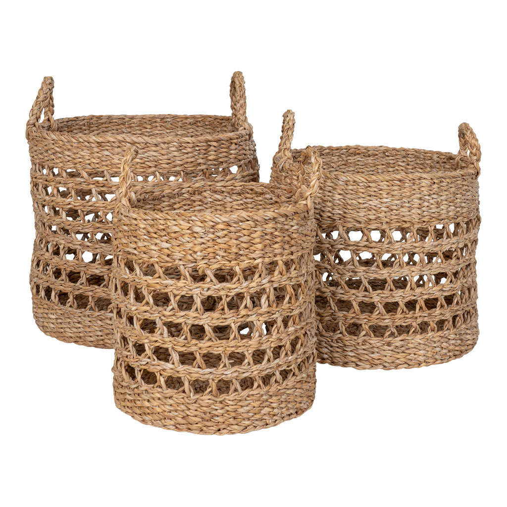 Balok Manden - Manden, zeegras, naturel, set van 3