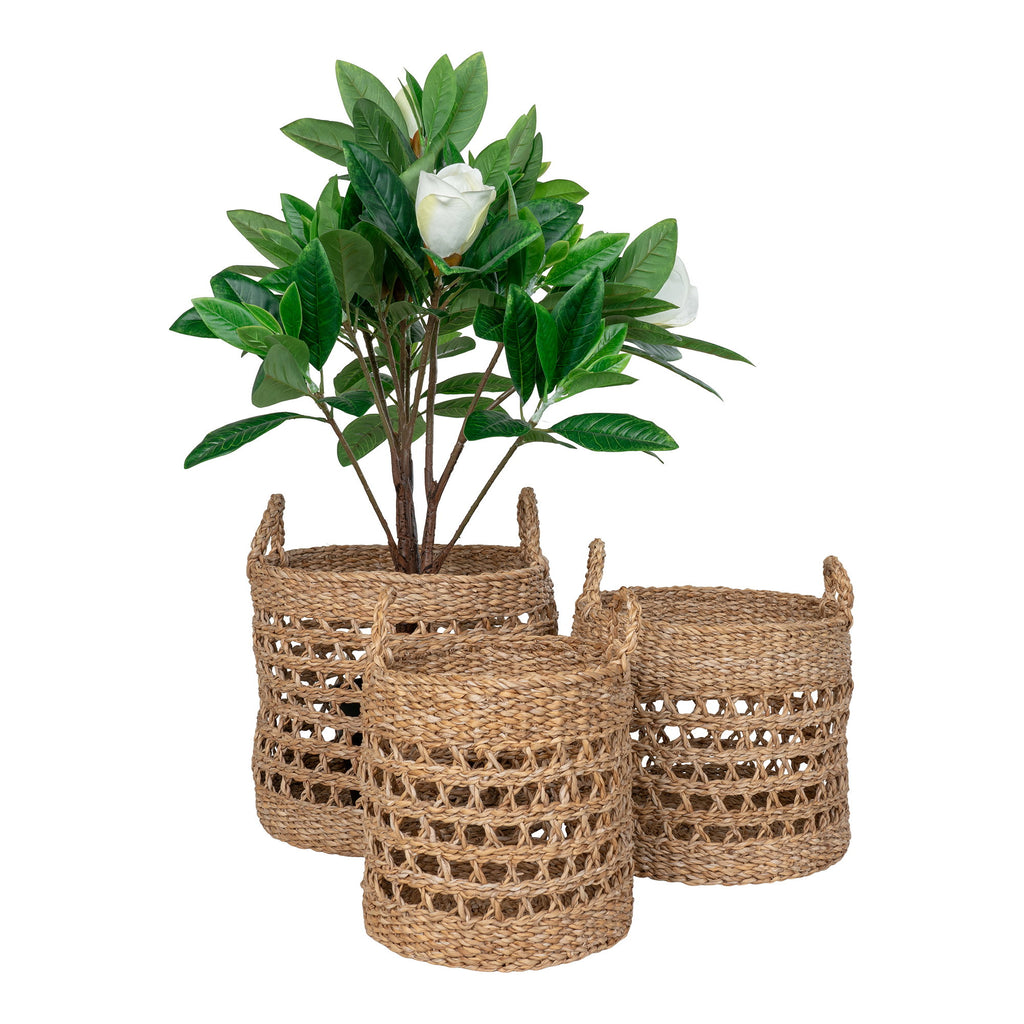 Balok Manden - Manden, zeegras, naturel, set van 3