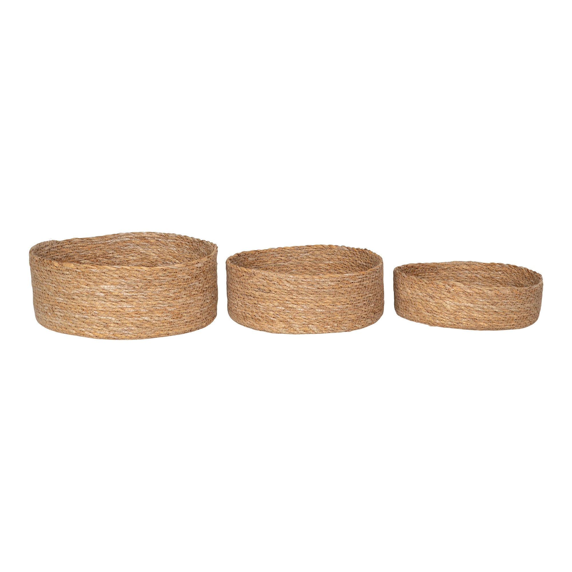 Batam Manden - Manden, zeegras, naturel, set van 3