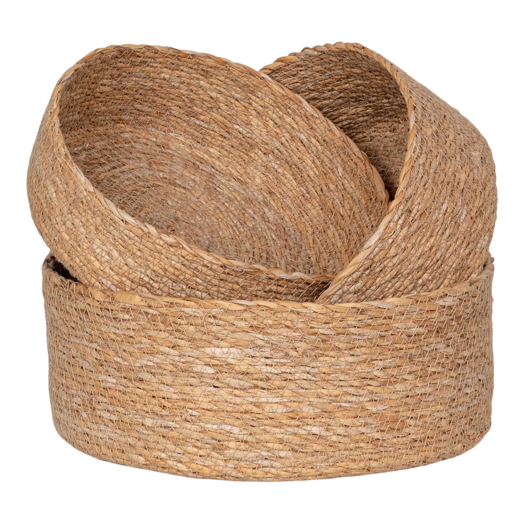 Batam Manden - Manden, zeegras, naturel, set van 3