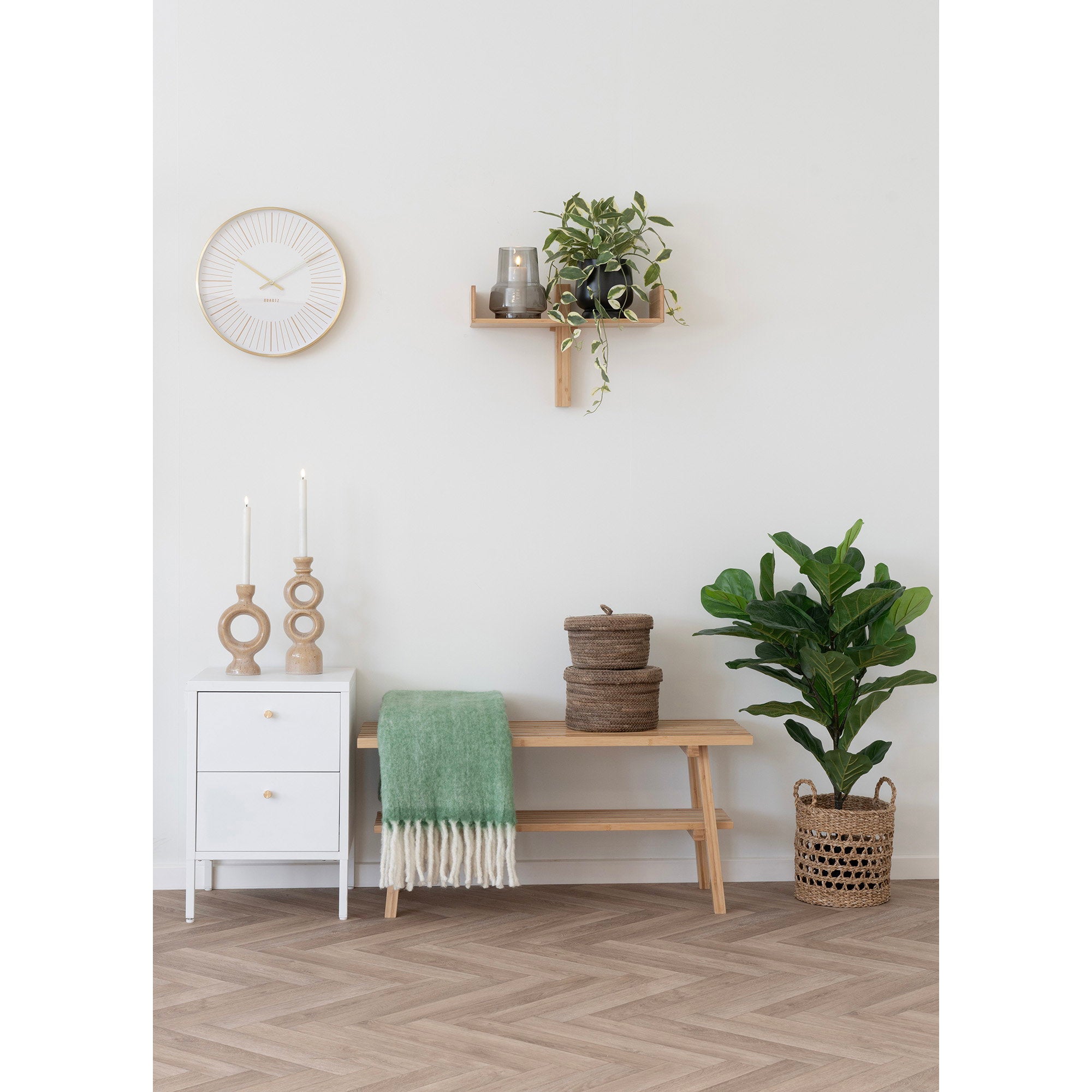 Desio Manden - Bananenblad, naturel (set van 2)