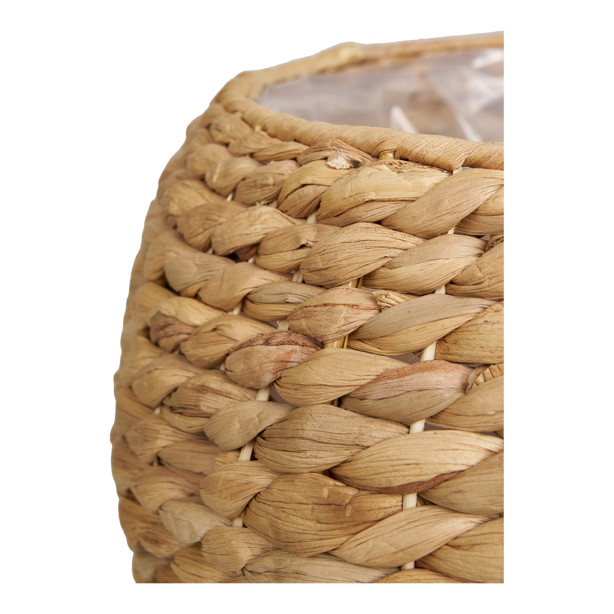 Denia Mand - Mand, waterhyacint, naturel, ø34,5x34,5 cm