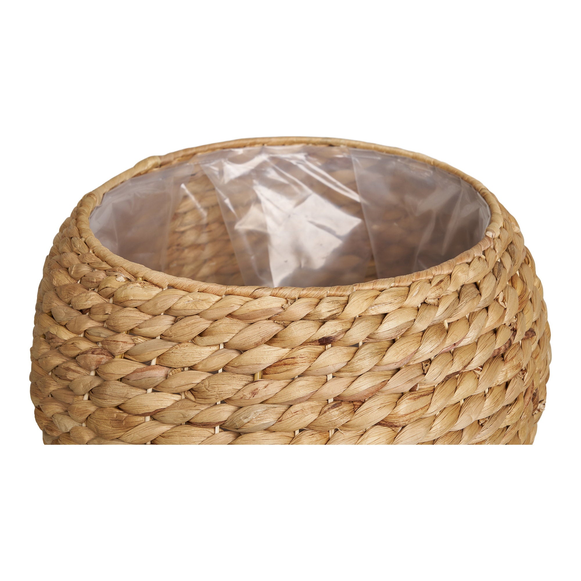 Denia Mand - Mand, waterhyacint, naturel, ø34,5x34,5 cm