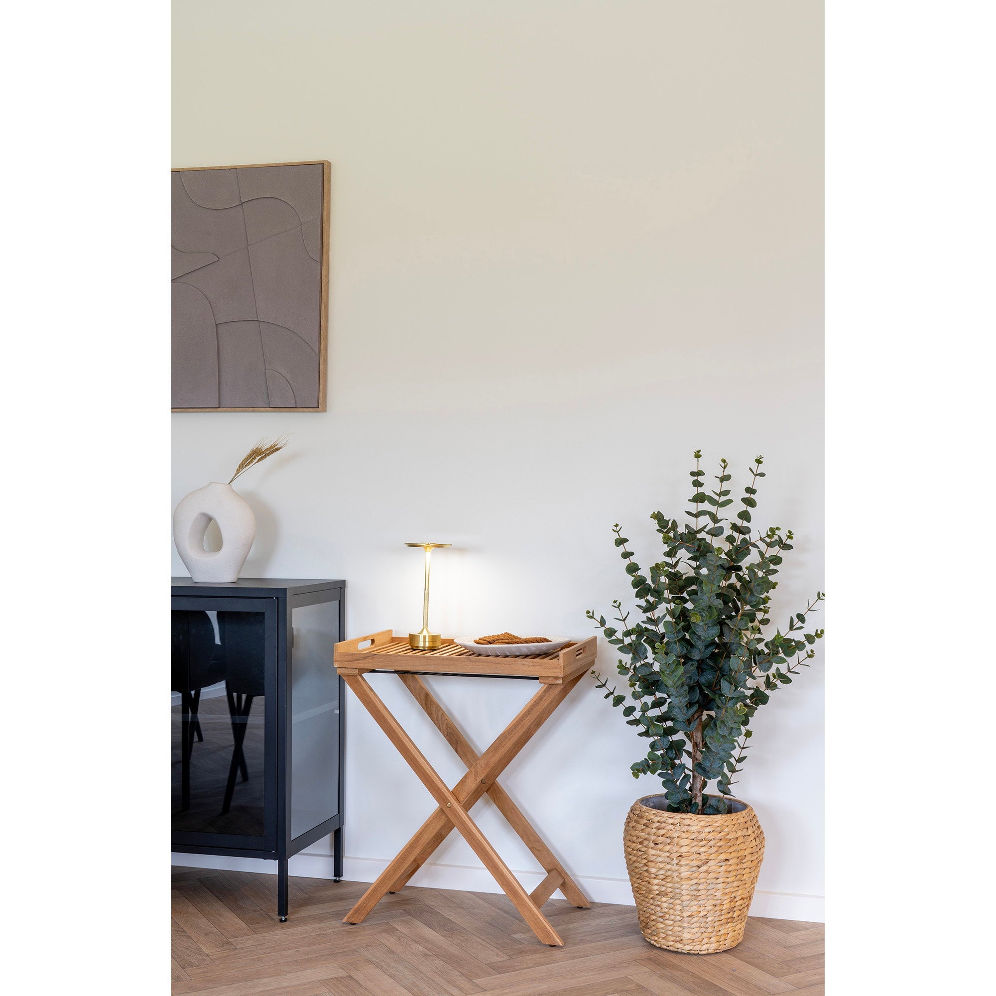 Denia Mand - Mand, waterhyacint, naturel, ø34,5x34,5 cm