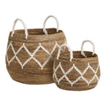 Altea Manden - Manden, bananenblad, naturel/off-white, set van 2