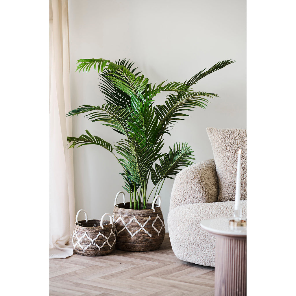 Altea Manden - Manden, bananenblad, naturel/off-white, set van 2