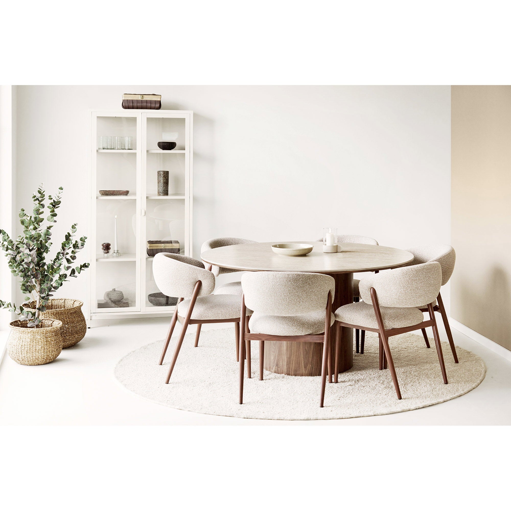 Medan Manden - Manden, houtlook, bruin, set van 2