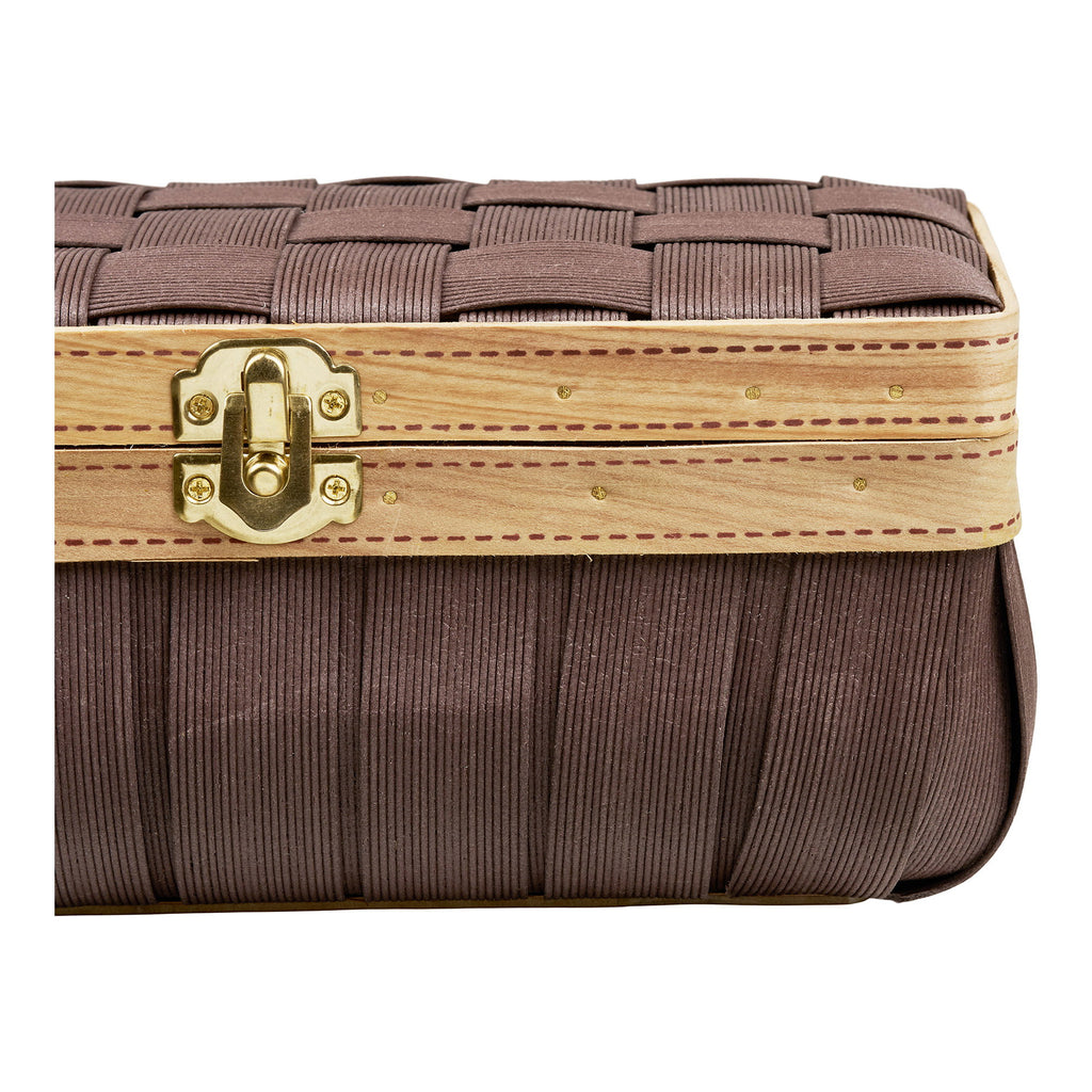 Medan Manden - Manden, houtlook, bruin, set van 2