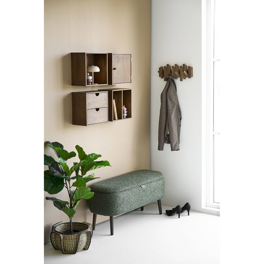 Medan Mand - Mand, zeegras, naturel/zwart, ø33x20 cm