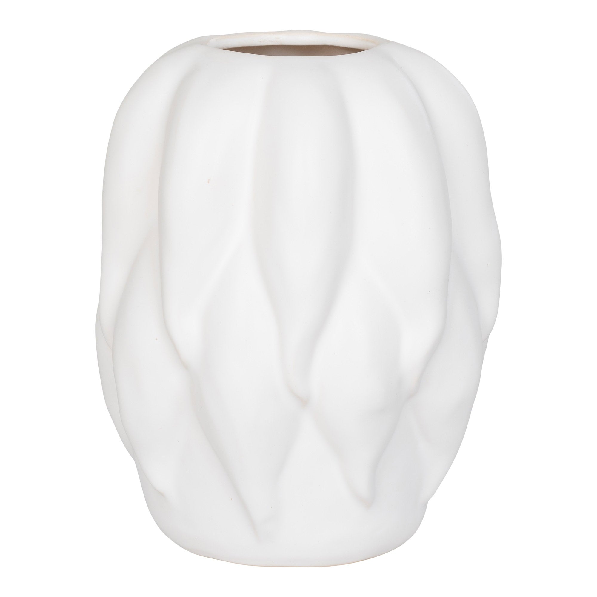 Vaas - Keramiek, beige 19,5x19,5x26 cm