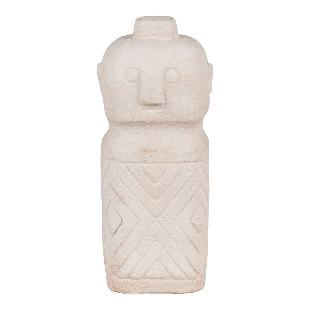 Decoratieobject - Cement, beige 6,5x6,5x15 cm
