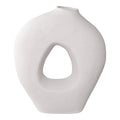 Vaas - Keramiek, wit 24x10,5x27,8 cm