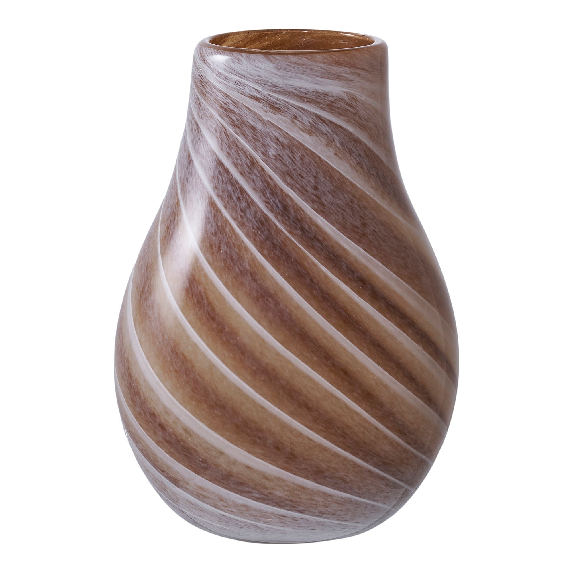 Vaas - Glas, bruin Ø16x23 cm